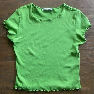 Reformation green top XS